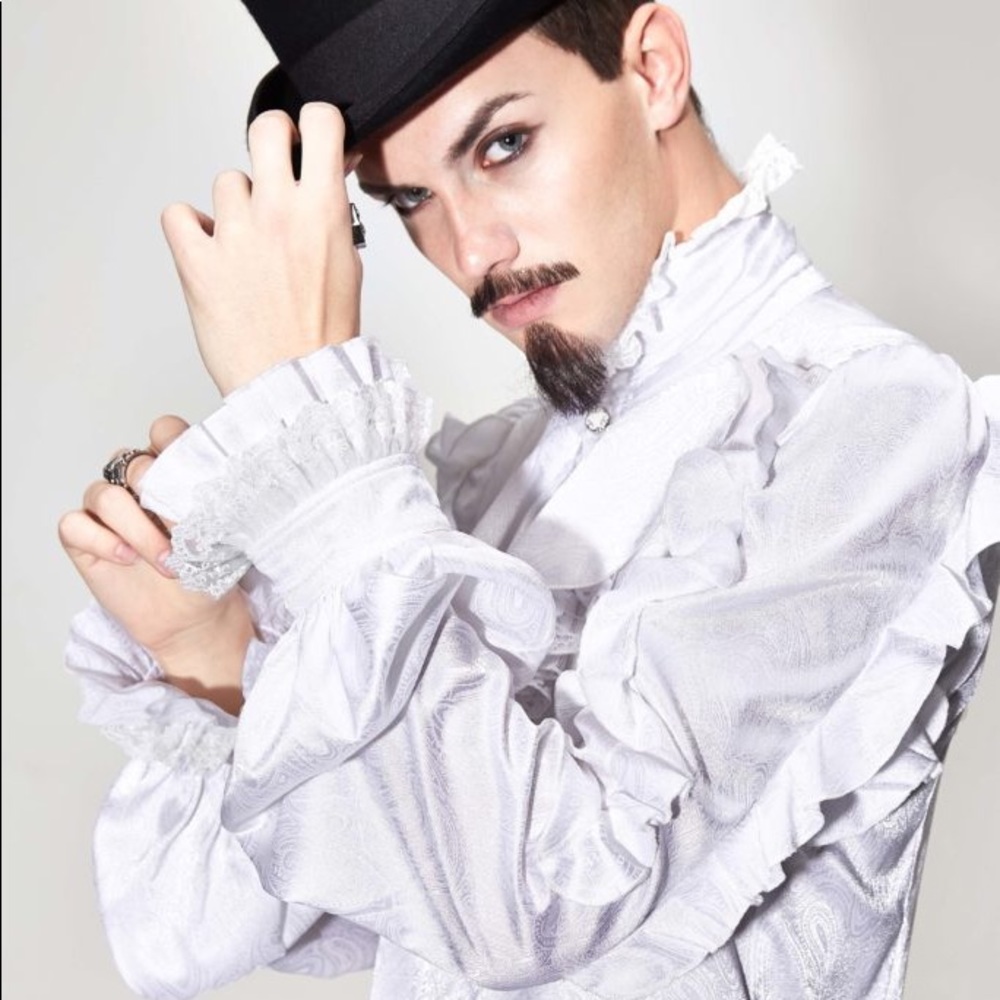 Men’s Ruffle Pirate Top Victorian Cosplay Costume